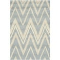 thumbnail image 1 of SAFAVIEH Cambridge Sam Geometric Wool Area Rug, Blue/Ivory, 6' x 6' Round, 1 of 8