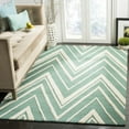 thumbnail image 1 of SAFAVIEH Cambridge Sam Geometric Wool Area Rug, Teal/Ivory, 3' x 5', 1 of 8