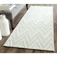 thumbnail image 1 of SAFAVIEH Cambridge Sam Geometric Wool Runner Rug, Gray/Ivory, 2'6" x 8', 1 of 9