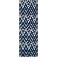 thumbnail image 1 of SAFAVIEH Cambridge Sam Geometric Wool Runner Rug, Navy/Ivory, 2'6" x 6', 1 of 7