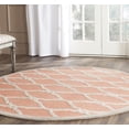 thumbnail image 1 of SAFAVIEH Cambridge Selwyn Geometric Wool Area Rug, Coral/Ivory, 6' x 6' Round, 1 of 8