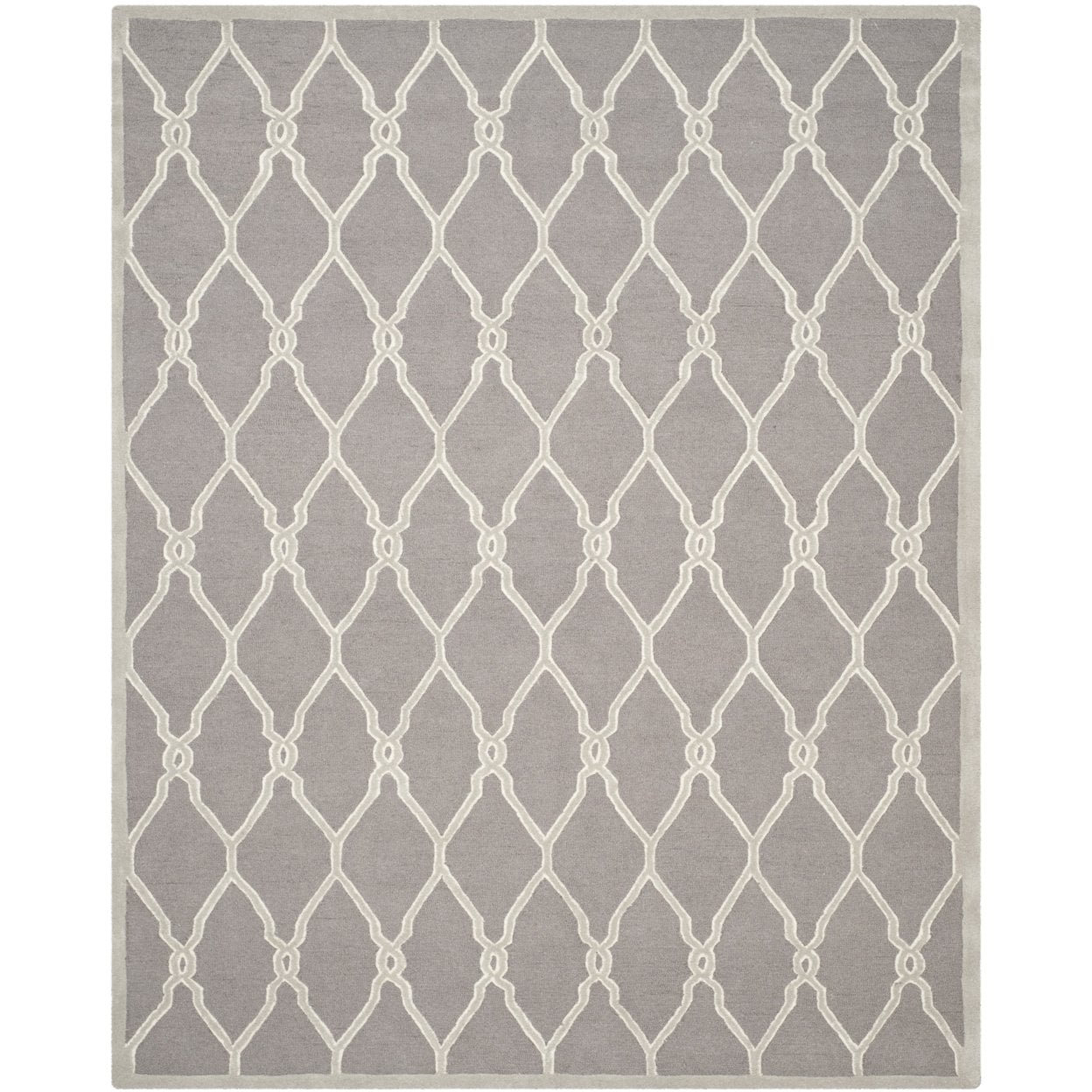Hand-Tufted Elegance Rectangular Wool Rug in Gray - 3' x 5'