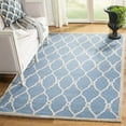 thumbnail image 1 of SAFAVIEH Cambridge Selwyn Geometric Wool Area Rug, Navy/Ivory, 6' x 6' Square, 1 of 7