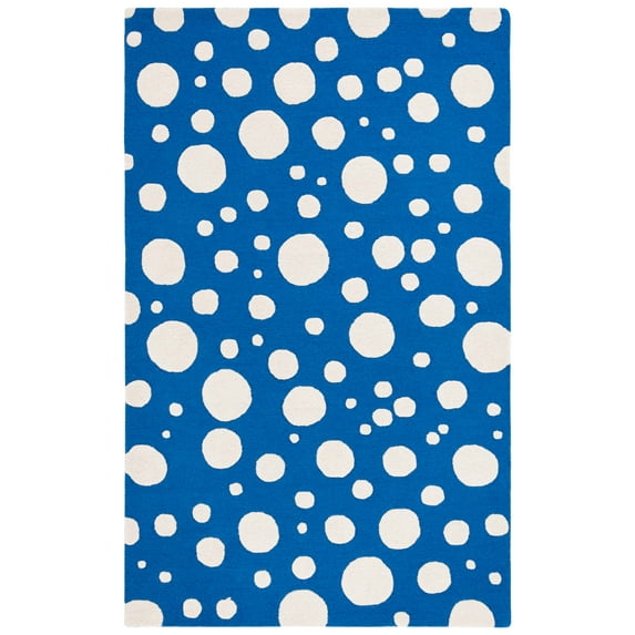 SAFAVIEH Cambridge Talisha Dot-Print Area Rug, Blue/Ivory, 6' x 9'