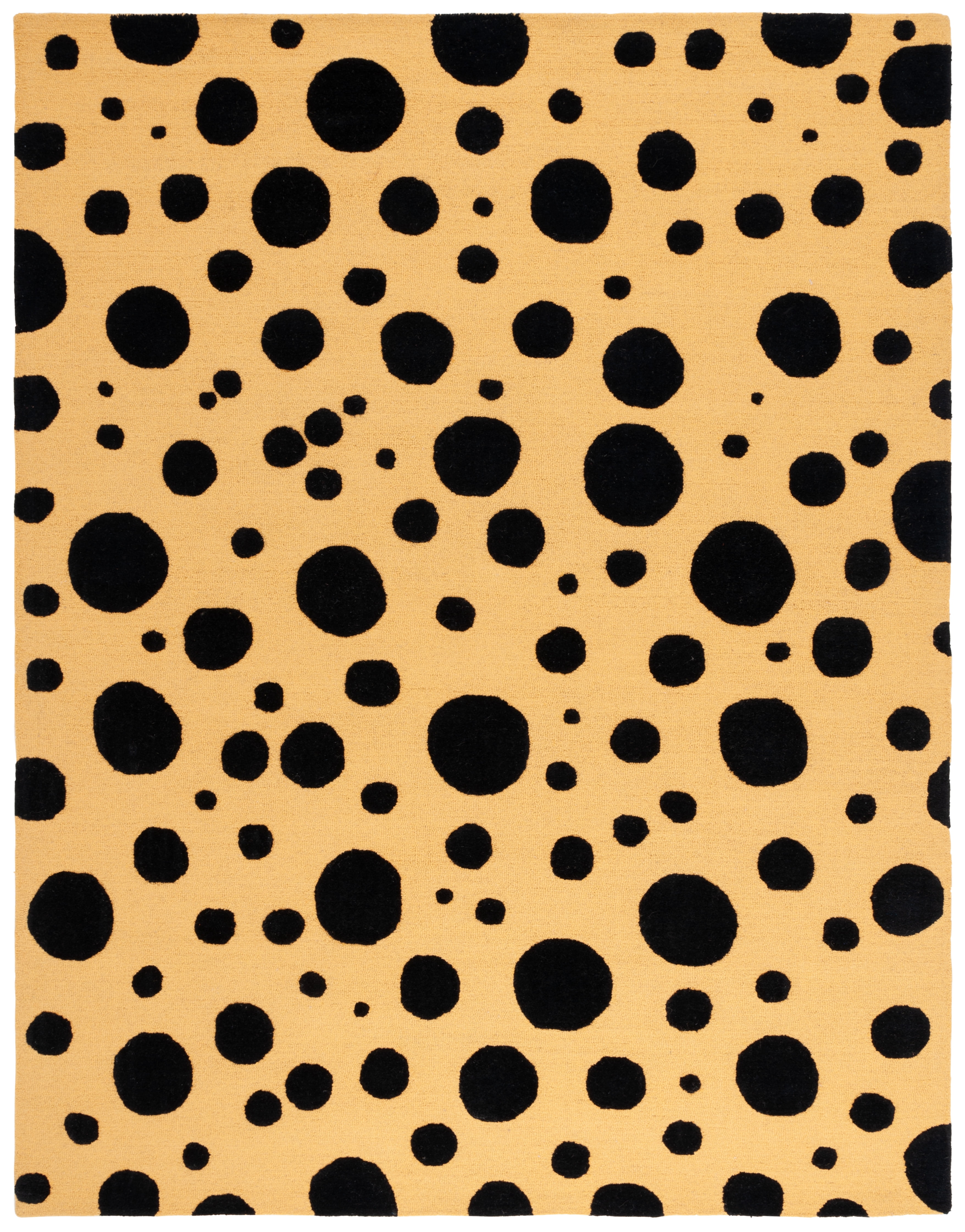 SAFAVIEH Cambridge Talisha Dot-Print Area Rug, Gold/Black, 8' x 10'