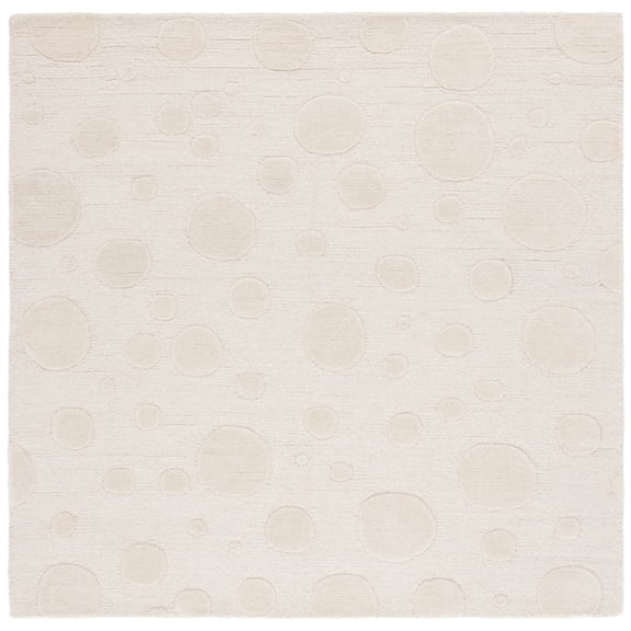 SAFAVIEH Cambridge Talisha Dot-Print Area Rug, Ivory, 6' x 6' Square