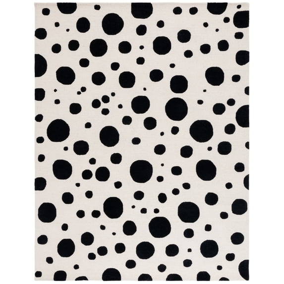 SAFAVIEH Cambridge Talisha Dot-Print Area Rug, Ivory/Black, 8' x 10'