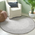 thumbnail image 1 of SAFAVIEH Camden Nathan Border Geometric Area Rug, Gray, 5'3" x 5'3" Round, 1 of 7