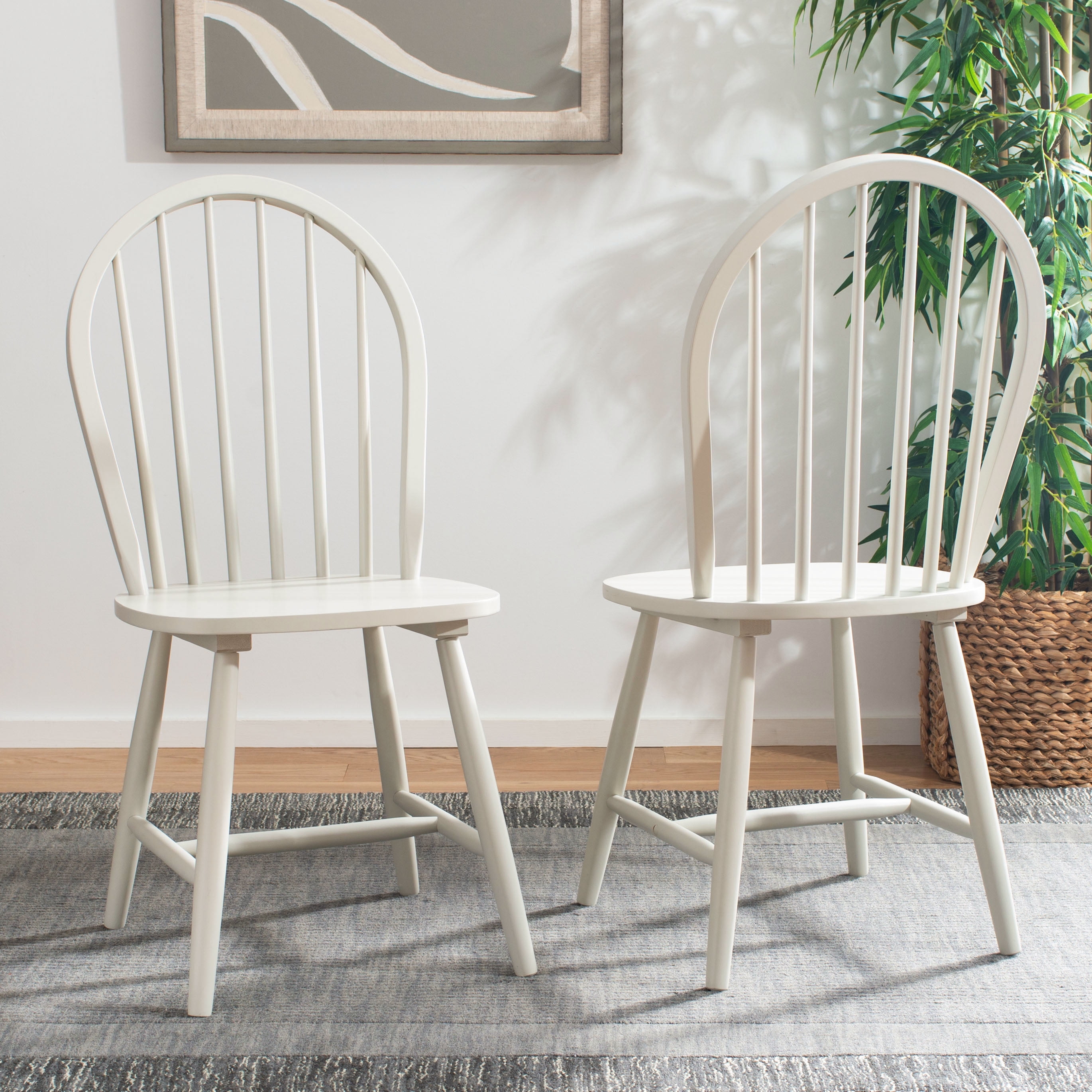 White spindle back chairs discount