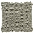 thumbnail image 1 of SAFAVIEH Camie Chevron Beaded Accent Pillow, 20" x 20", Light Grey, 1 of 3