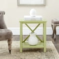thumbnail image 1 of SAFAVIEH Candence Cross Back End Table Avocado Green, 1 of 5