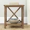 thumbnail image 1 of SAFAVIEH Candence Nautical Cross Back End Table, Oak, 1 of 6