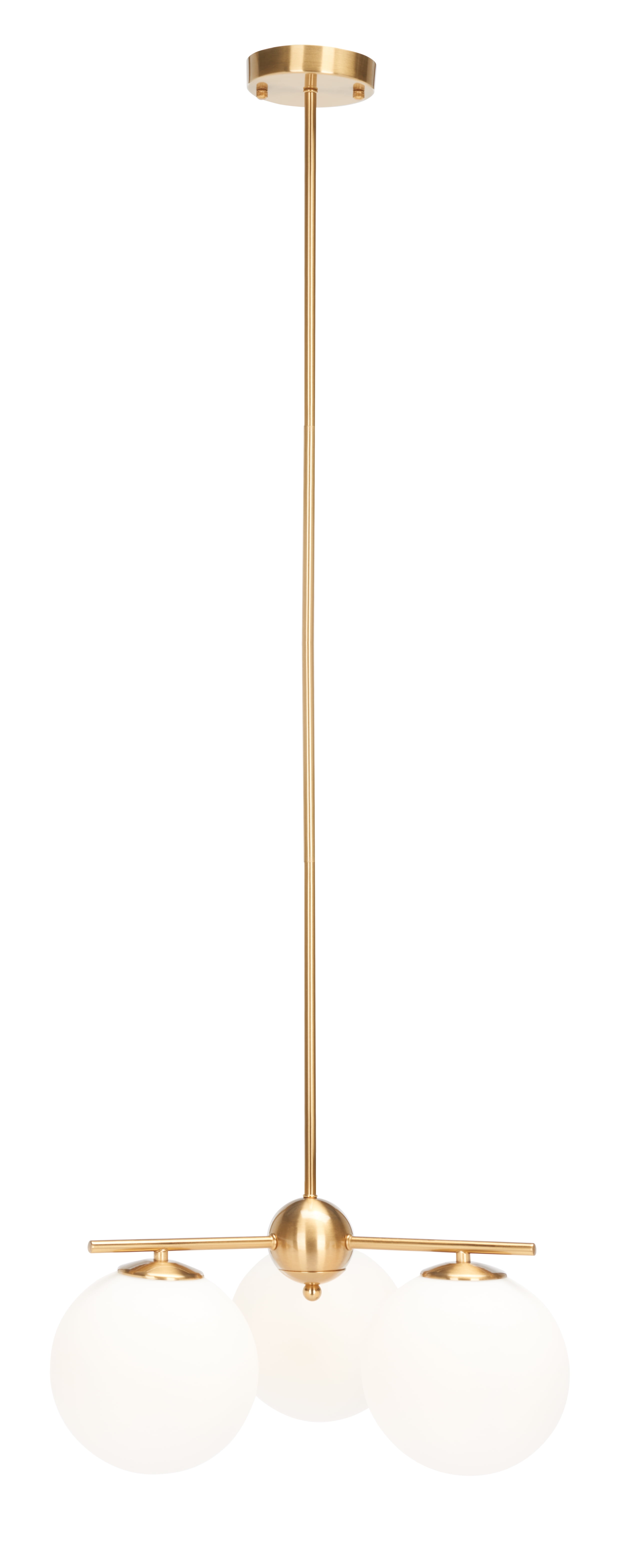 SAFAVIEH Cantrys 3-Light Glam Gold Steel Chandelier