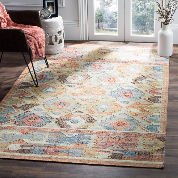SAFAVIEH Canyon Bertina Southwestern Area Rug, Red/Blue/Multi, 4' x 6'
