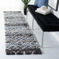 thumbnail image 1 of SAFAVIEH Canyon Grosvenor Distressed Shag Runner Rug, Gray/Ivory, 2'2" x 8', 1 of 11