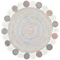 thumbnail image 1 of SAFAVIEH Cape Cod Adams Abstract Dots Polyester Area Rug, Pink/Ivory, 3' x 3' Round, 1 of 7