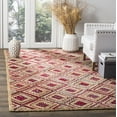 thumbnail image 1 of SAFAVIEH Cape Cod Alayna Geometric Area Rug, Natural/Red, 4' x 6', 1 of 8