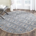 thumbnail image 1 of SAFAVIEH Cape Cod Alayna Geometric Area Rug, Natural/Blue, 8' x 8' Round, 1 of 8