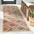 thumbnail image 1 of SAFAVIEH Cape Cod Alayna Geometric Runner Rug, Natural/Red, 2'3" x 8', 1 of 8