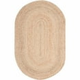 thumbnail image 1 of SAFAVIEH Cape Cod Aldous Braided Striped Jute Area Rug, 3' x 5' Oval, Natural, 1 of 5