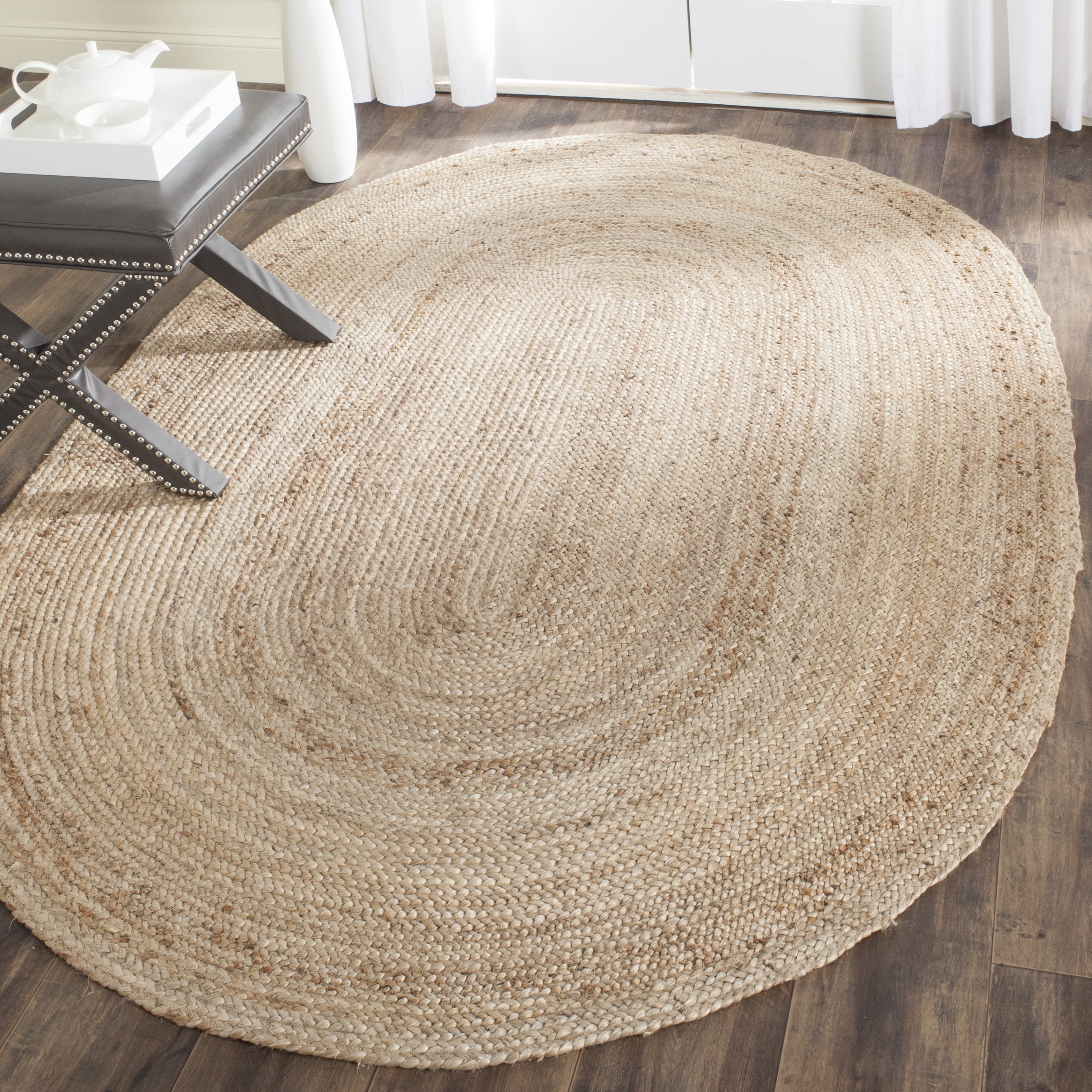 Safavieh Cape Cod Aldous Geometric Area Rug, Natural, 6' x 9' Oval