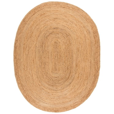 SAFAVIEH Cape Cod Aldous Geometric Area Rug, Natural, 8' x 10' Oval