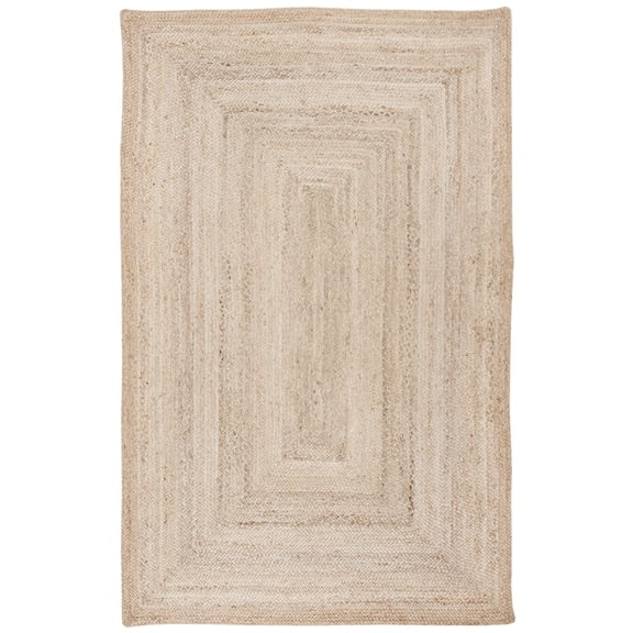 SAFAVIEH Cape Cod Aldous Braided Striped Jute Area Rug, 6' x 9', Natural