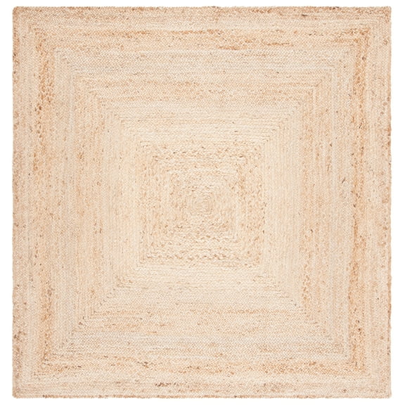 SAFAVIEH Cape Cod Aldous Geometric Area Rug, Natural, 7' x 7' Square