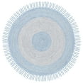 thumbnail image 1 of SAFAVIEH Cape Cod Alicia Geometric Polyester Area Rug, Blue/Grey, 7' x 7' Round, 1 of 7