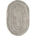 thumbnail image 1 of SAFAVIEH Cape Cod Andrina Braided Striped Jute Area Rug, 8' x 10' Oval, Natural/Blue, 1 of 9