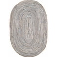 thumbnail image 1 of SAFAVIEH Cape Cod Andrina Geometric Area Rug, Natural/Blue, 6' x 9' Oval, 1 of 7