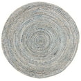 thumbnail image 1 of SAFAVIEH Cape Cod Andrina Geometric Area Rug, Natural/Blue, 7' x 7' Round, 1 of 7