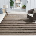 thumbnail image 1 of SAFAVIEH Cape Cod Antonio Striped Area Rug, Black/Natural, 6' x 6' Square, 1 of 6