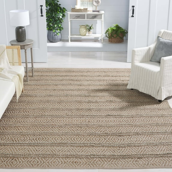 SAFAVIEH Cape Cod Antonio Striped Area Rug, Green/Natural, 8' x 10'