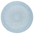 thumbnail image 1 of SAFAVIEH Cape Cod Audra Solid Polyester Area Rug, Blue, 5' x 5' Round, 1 of 7