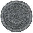 thumbnail image 1 of SAFAVIEH Cape Cod Audra Solid Polyester Area Rug, Charcoal, 4' x 4' Round, 1 of 7