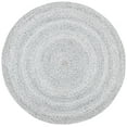 thumbnail image 1 of SAFAVIEH Cape Cod Audra Solid Polyester Area Rug, Grey, 3' x 3' Round, 1 of 7