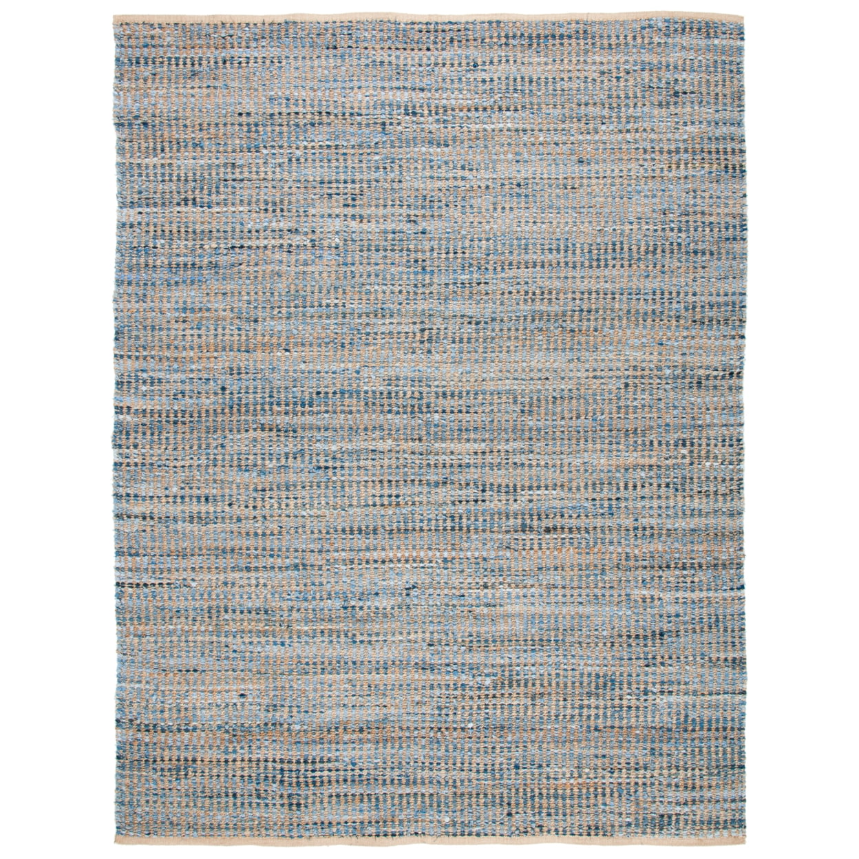 Cape Cod Blue and Natural Jute Flat Woven Area Rug