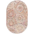 thumbnail image 1 of SAFAVIEH Cape Cod Bora Geometric Area Rug, Beige/Multi, 6' x 9' Oval, 1 of 10