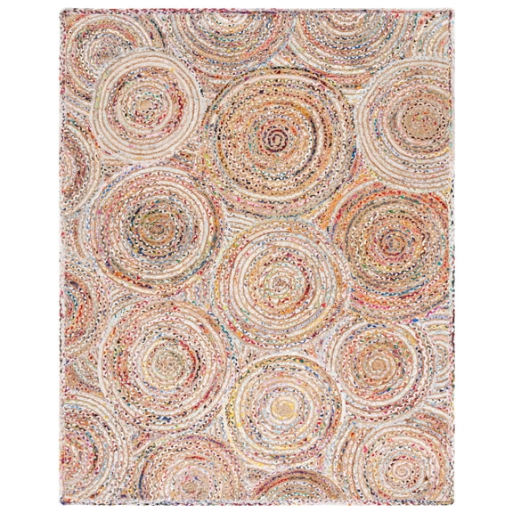 SAFAVIEH Cape Cod Bora Geometric Area Rug, Beige/Multi, 8' x 10'