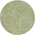 thumbnail image 1 of SAFAVIEH Cape Cod Bora Geometric Area Rug, Green/Natural, 4' x 4' Round, 1 of 10