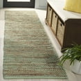 thumbnail image 1 of SAFAVIEH Cape Cod Caroline Solid Runner Rug, Green/Natural, 2'3" x 8', 1 of 10