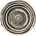 thumbnail image 1 of SAFAVIEH Cape Cod Corrine Striped Area Rug, Black/Ivory, 3' x 3' Round, 1 of 7