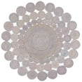 thumbnail image 1 of SAFAVIEH Cape Cod Damjana Abstract Dots Polyester Area Rug, Blue/Yellow, 5' x 5' Round, 1 of 7