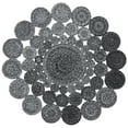 thumbnail image 1 of SAFAVIEH Cape Cod Damjana Abstract Dots Polyester Area Rug, Charcoal, 3' x 3' Round, 1 of 7