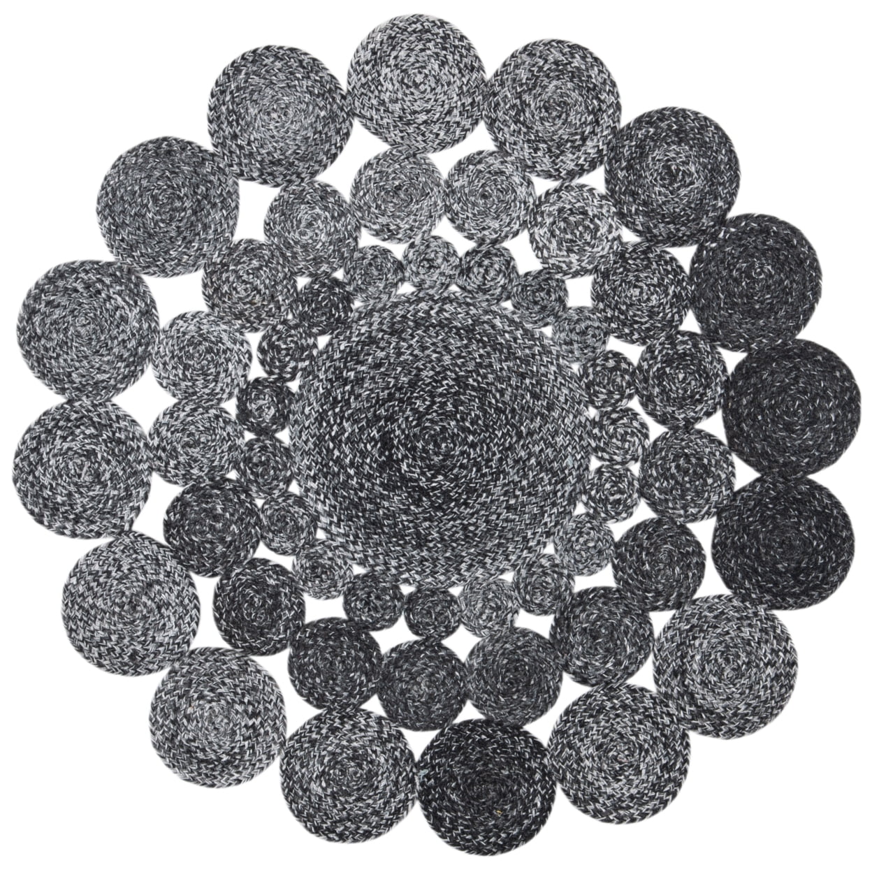 SAFAVIEH Cape Cod Damjana Abstract Dots Polyester Area Rug, Charcoal, 3 ...