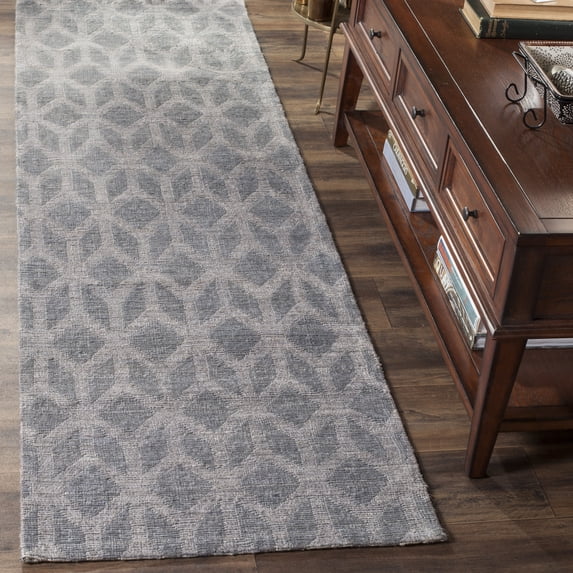 SAFAVIEH Cape Cod Danita Geometric Runner Rug, Gray/Gold, 2'3" x 6'