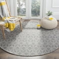 thumbnail image 1 of SAFAVIEH Cape Cod Danita Geometric Area Rug, Gray/Gold, 6' x 6' Round, 1 of 8