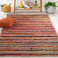 thumbnail image 1 of SAFAVIEH Cape Cod Edwyna Geometric Area Rug, Natural/Multi, 6' x 6' Square, 1 of 11