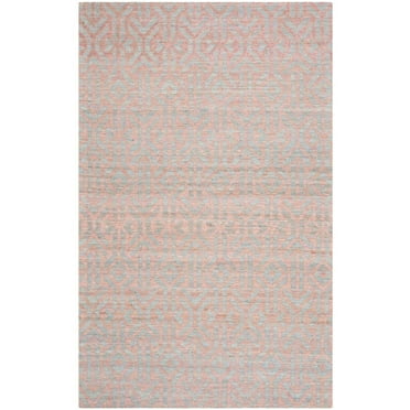 SAFAVIEH Cape Cod Edythe Geometric Area Rug, 4' x 6', Blue/Rust